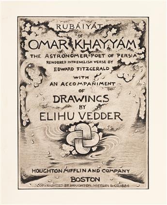 (RUBAIYAT.) VEDDER, ELIHU (illus.) The Rubaiyat of Omar Khayyam: The Astronomer-Poet of Persia.